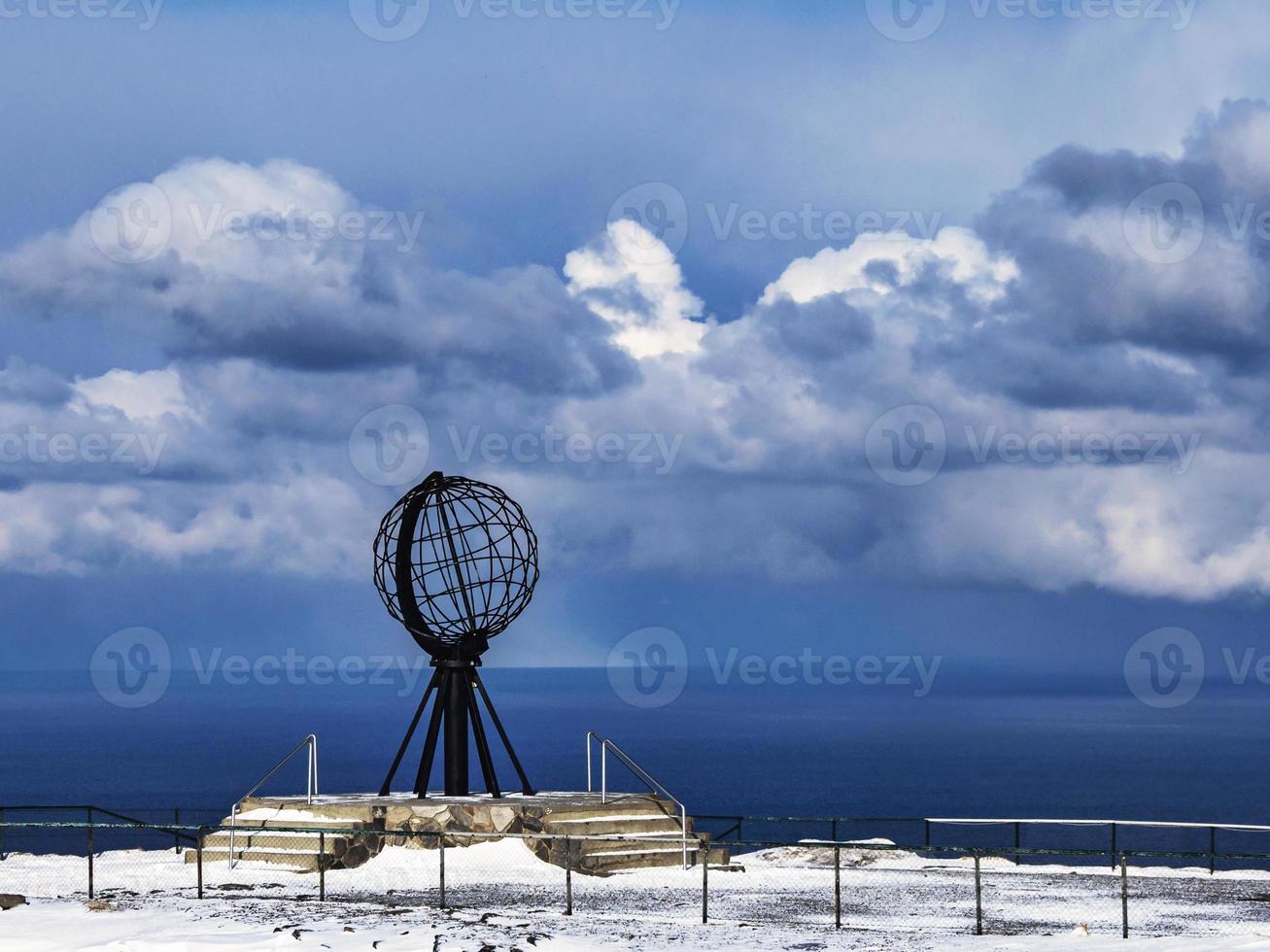 globo a capo nord, finnmark, norvegia settentrionale foto