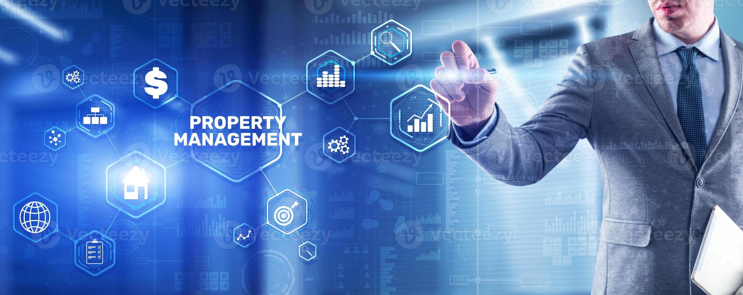 gestione della proprietà. manutenzione e supervisione di beni immobili e proprietà fisiche foto