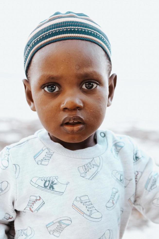 ritratto di un bambino africano zanzibar foto