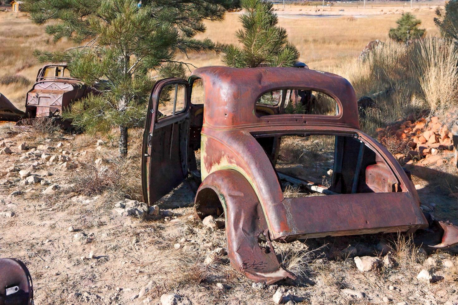 macchina abbandonata da tempo in utah foto