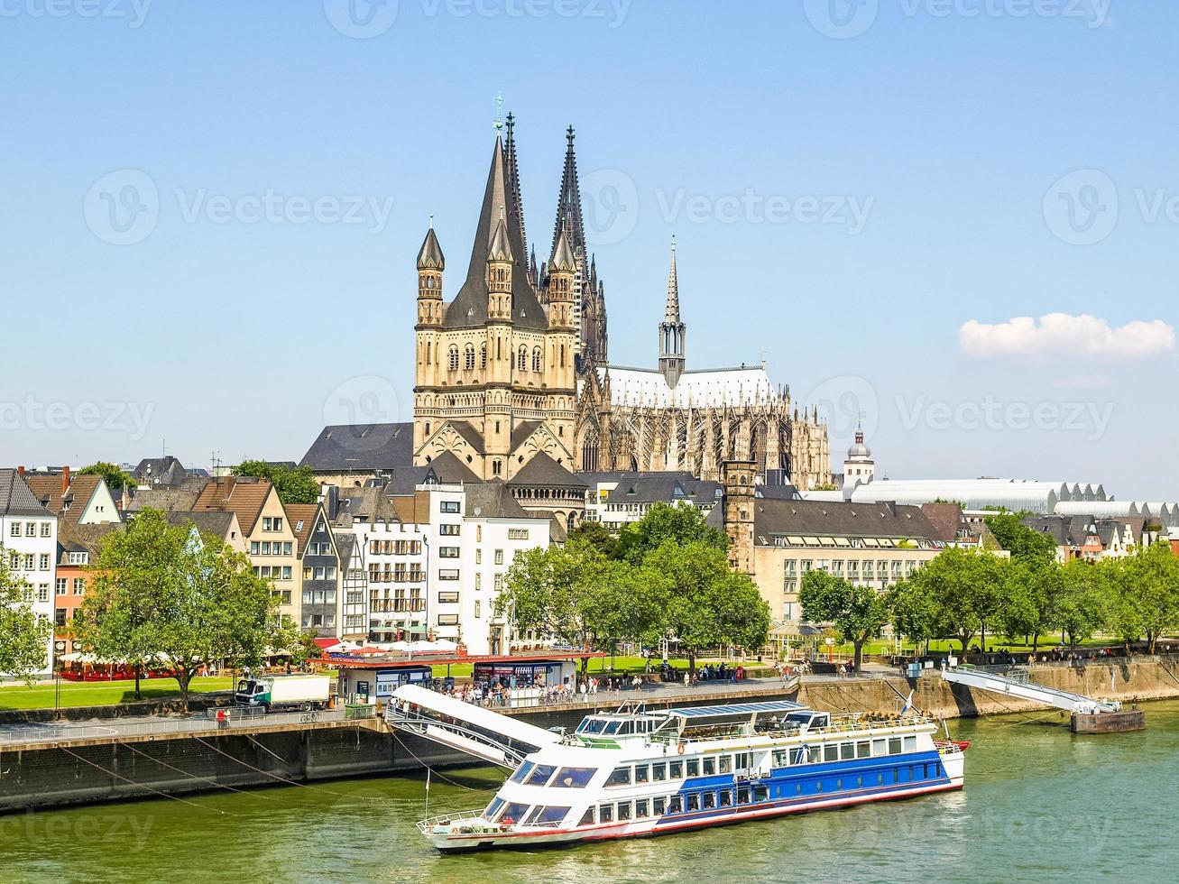 panorama del fiume hdr koeln foto