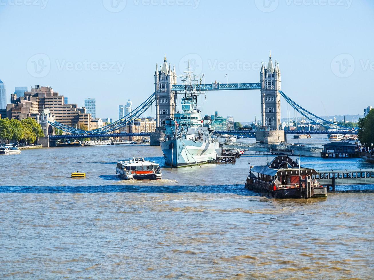 hdr tower bridge, londra foto