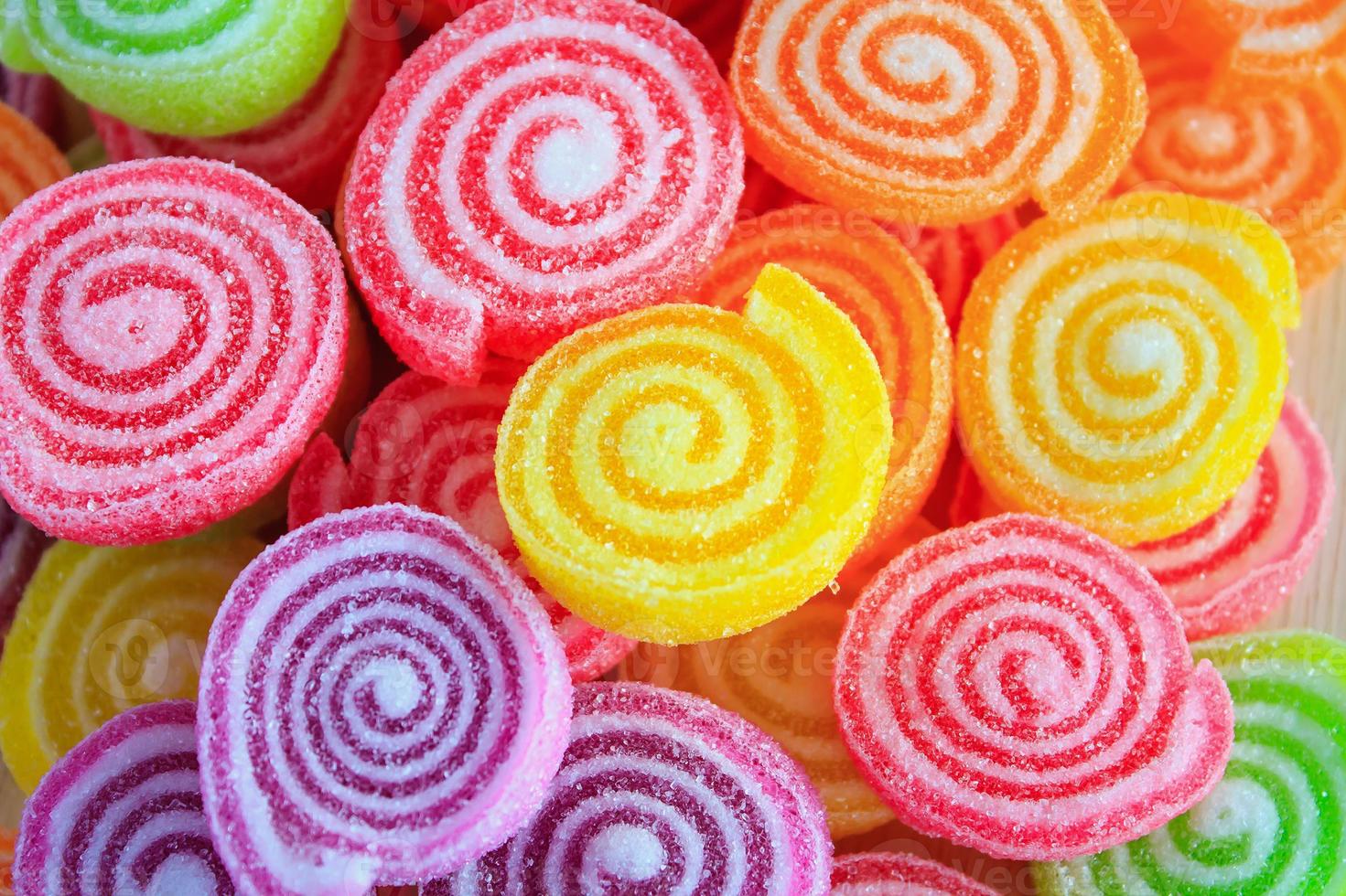 caramelle di gelatina dolci colorate foto