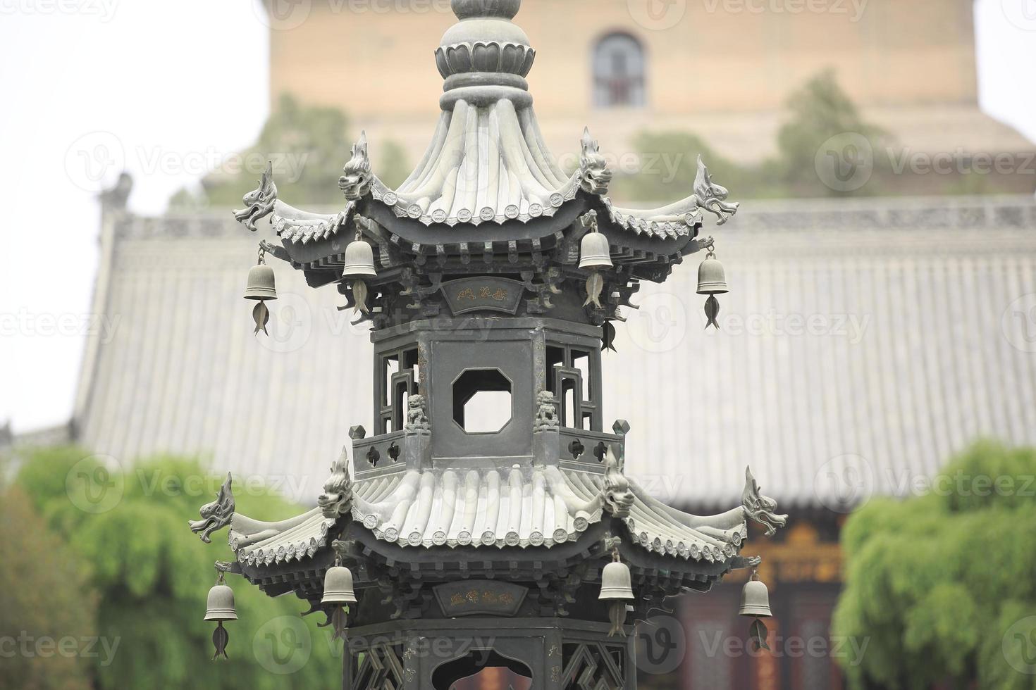 pagoda diurna nel tempio da ci'en foto