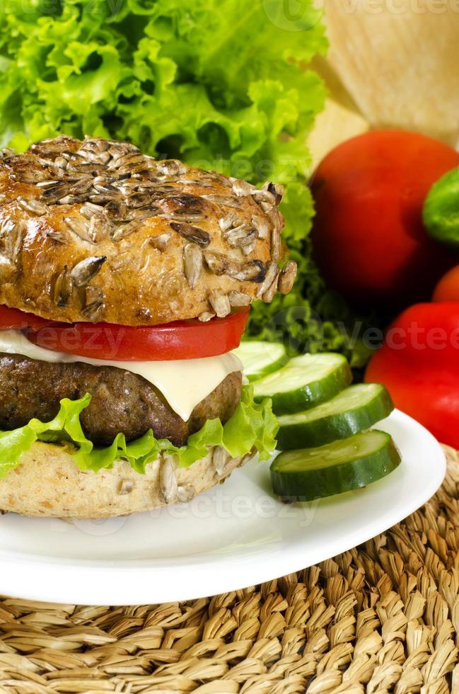 hamburger fatto in casa per la dieta crono foto