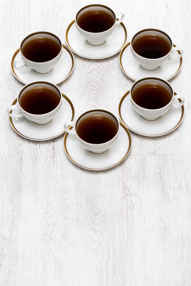 tazze con tè o caffè foto