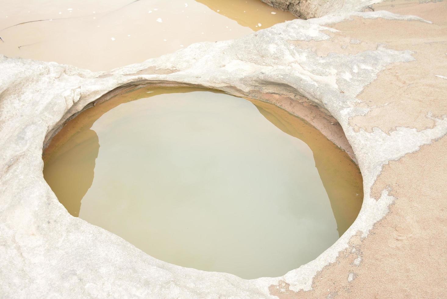 naturale del canyon roccioso nel fiume khong dopo che l'acqua scende in estate, sam phan bok, provincia di ubonratchathanee, nord est della tailandia foto