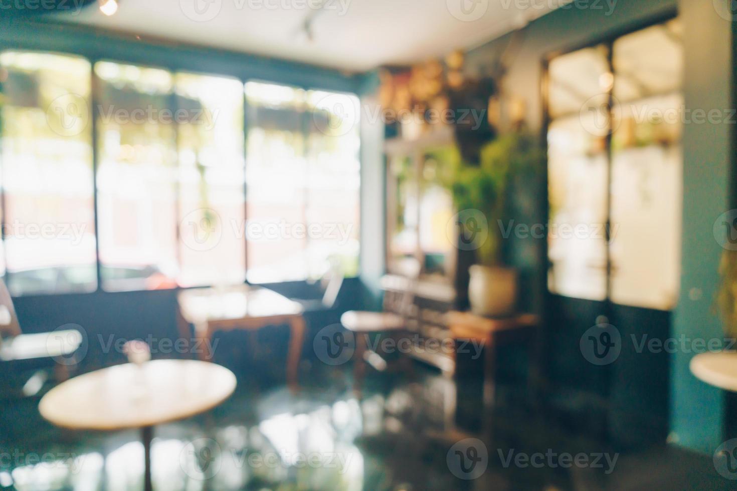 sfocatura astratta caffetteria bar e ristorante per lo sfondo foto