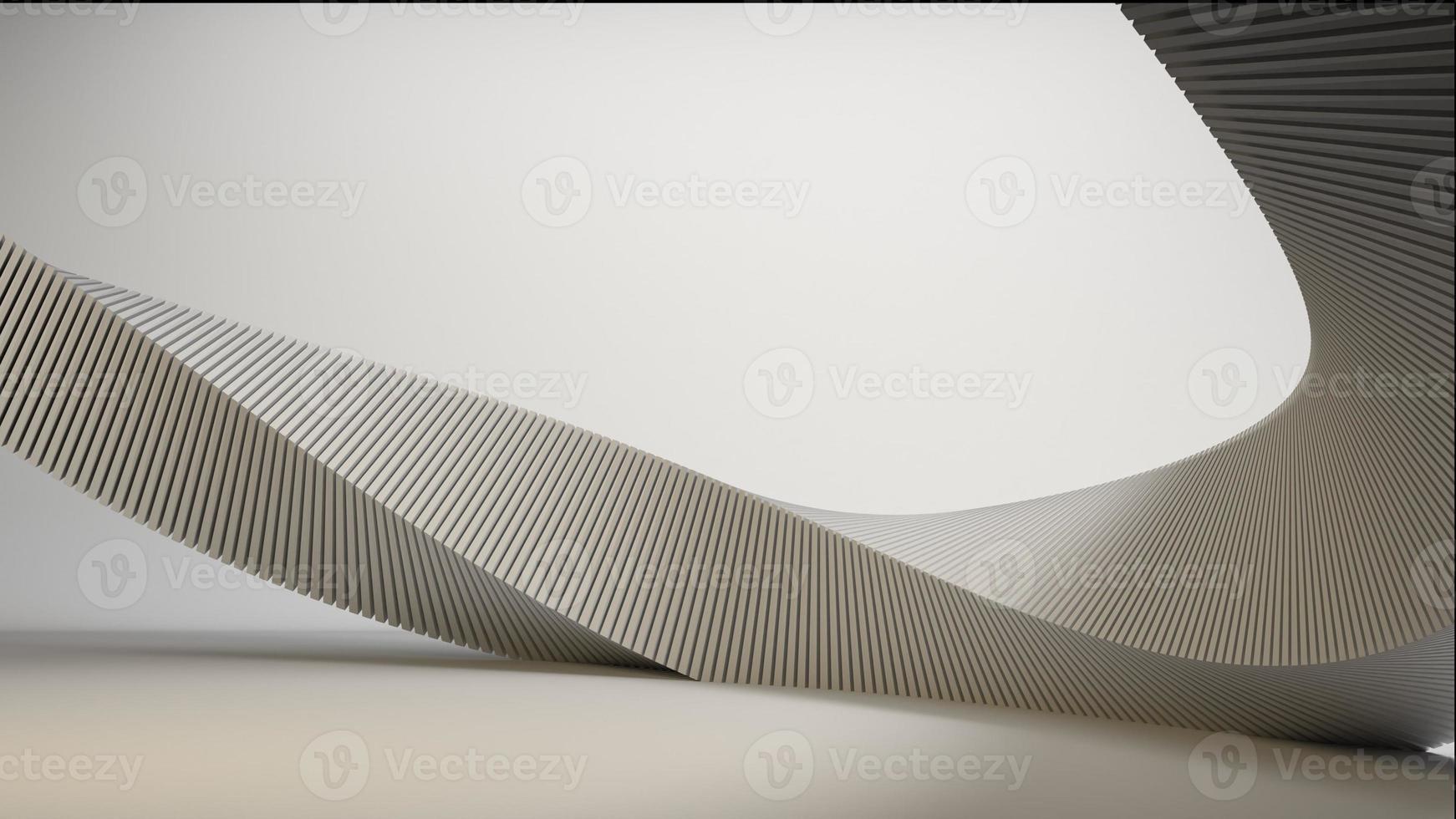 illustrazione 3d del fondo astratto geometrico bianco foto