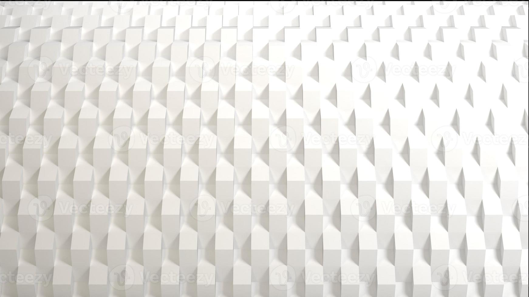 illustrazione 3d del fondo astratto geometrico bianco foto