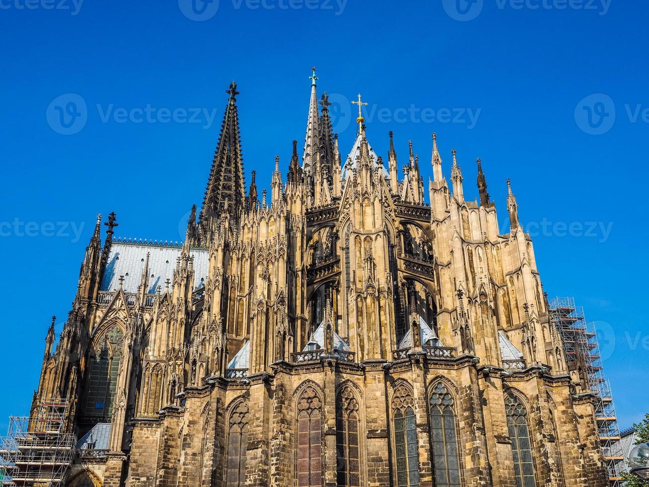 hdr cattedrale di san pietro a koeln foto