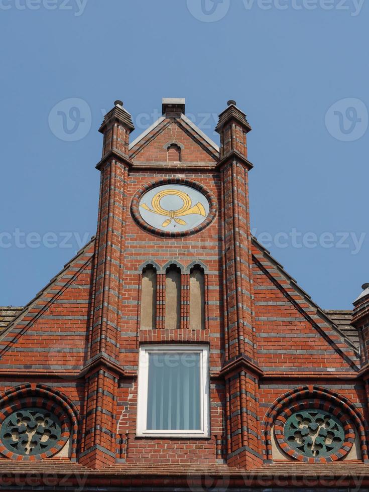 la città di Husum al mare del nord foto