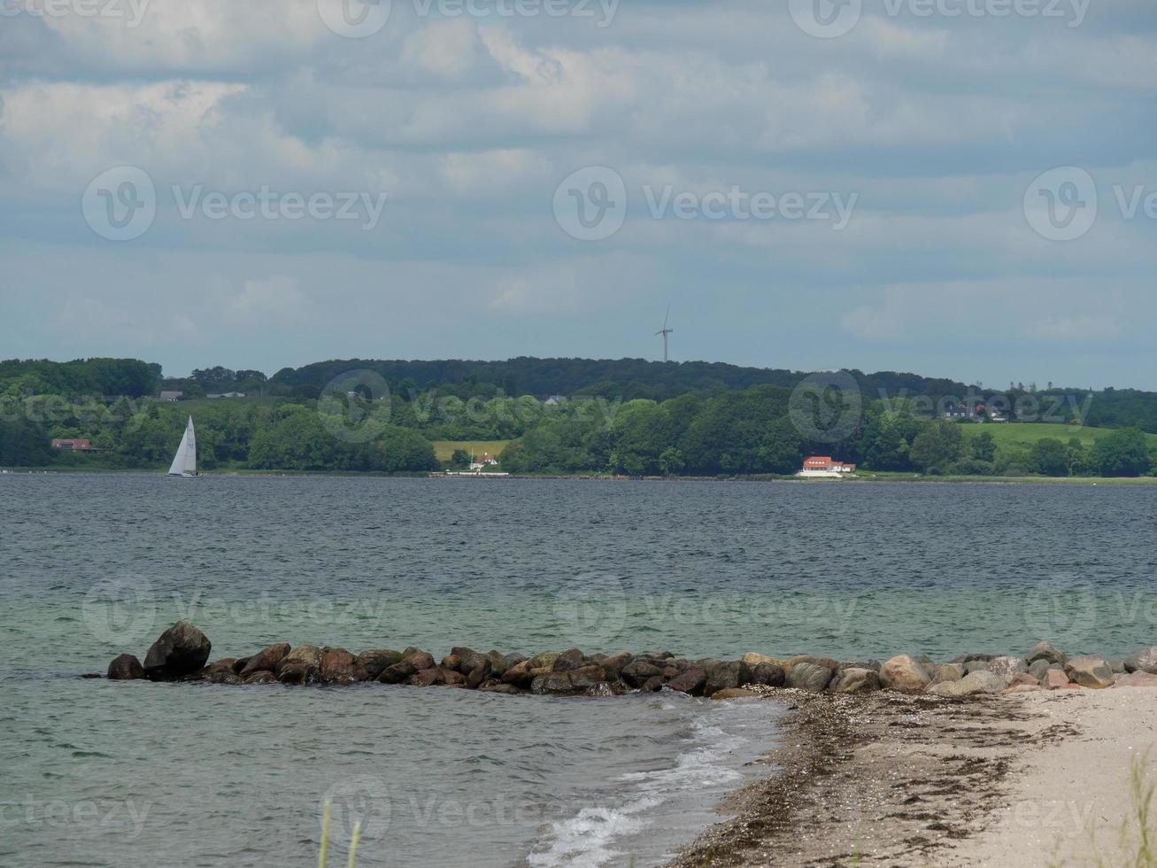 la spiaggia di Sandwig al mar baltico foto