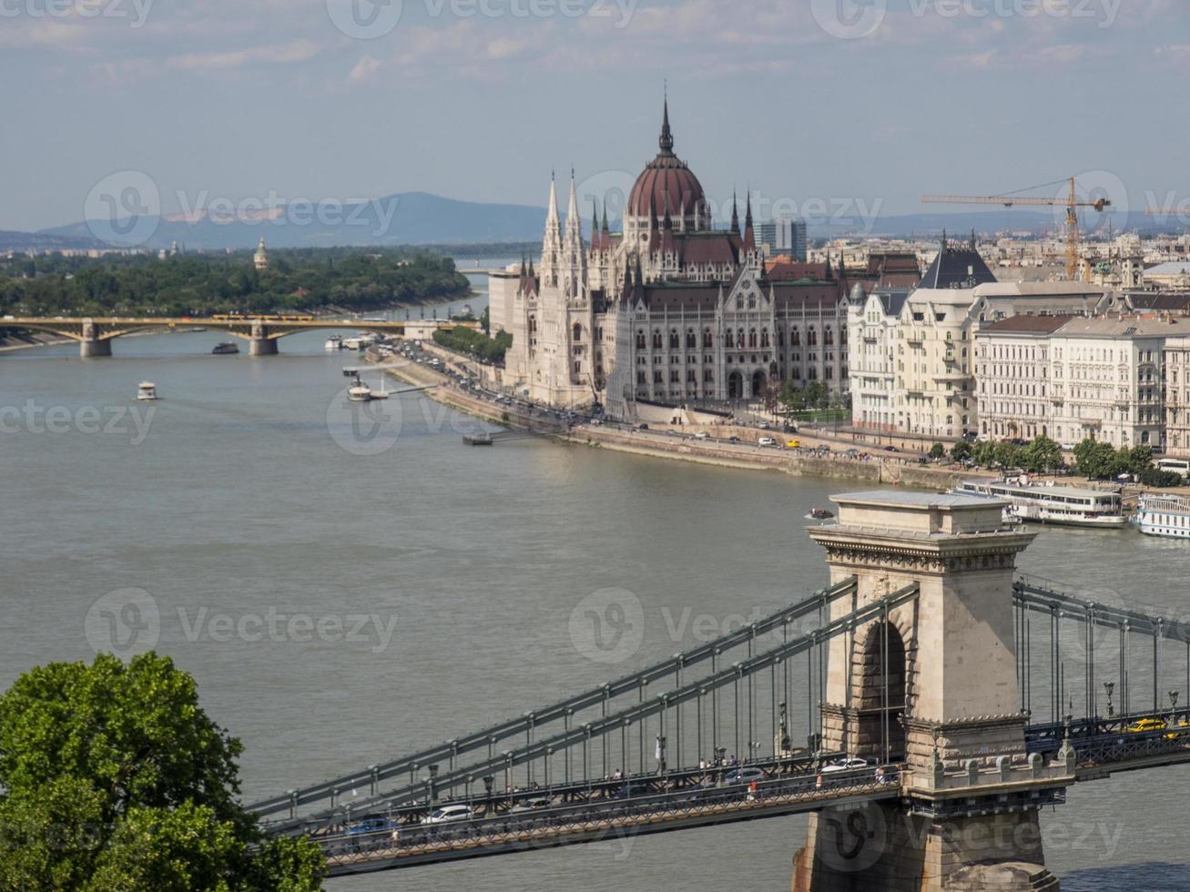 budapest sul fiume Danubio foto