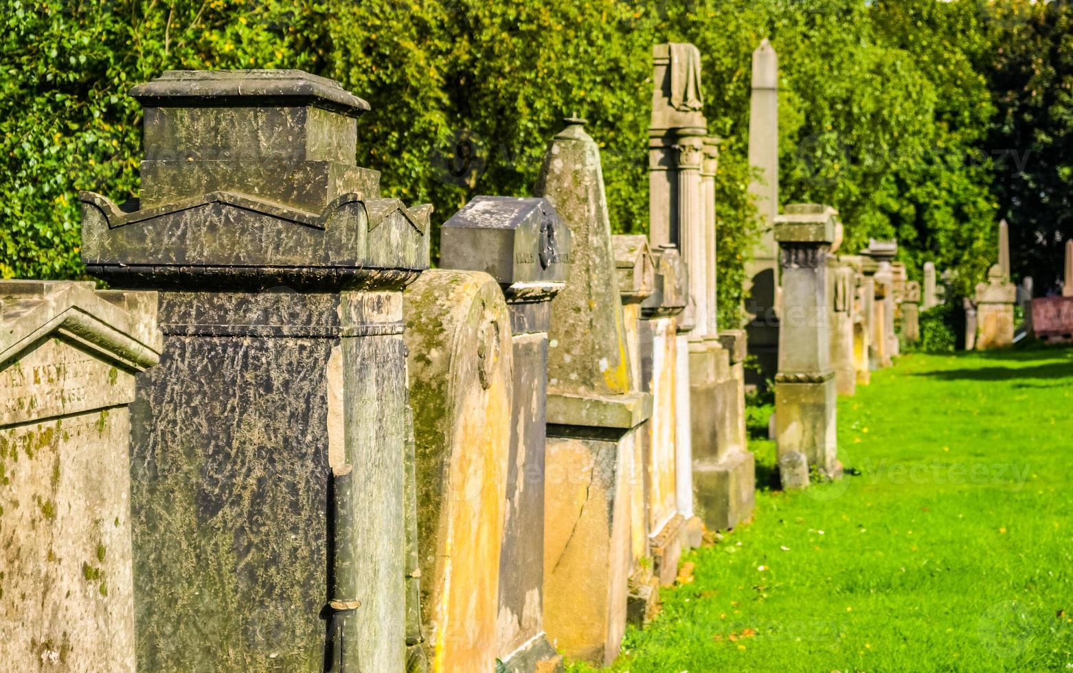 hdr necropoli del cimitero di glasgow foto