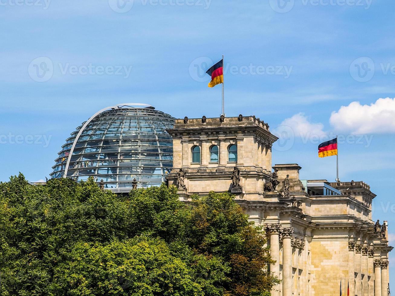 hdr reichstag parlamento a berlino foto