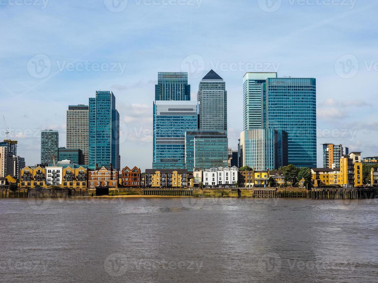 hdr canary wharf a londra foto