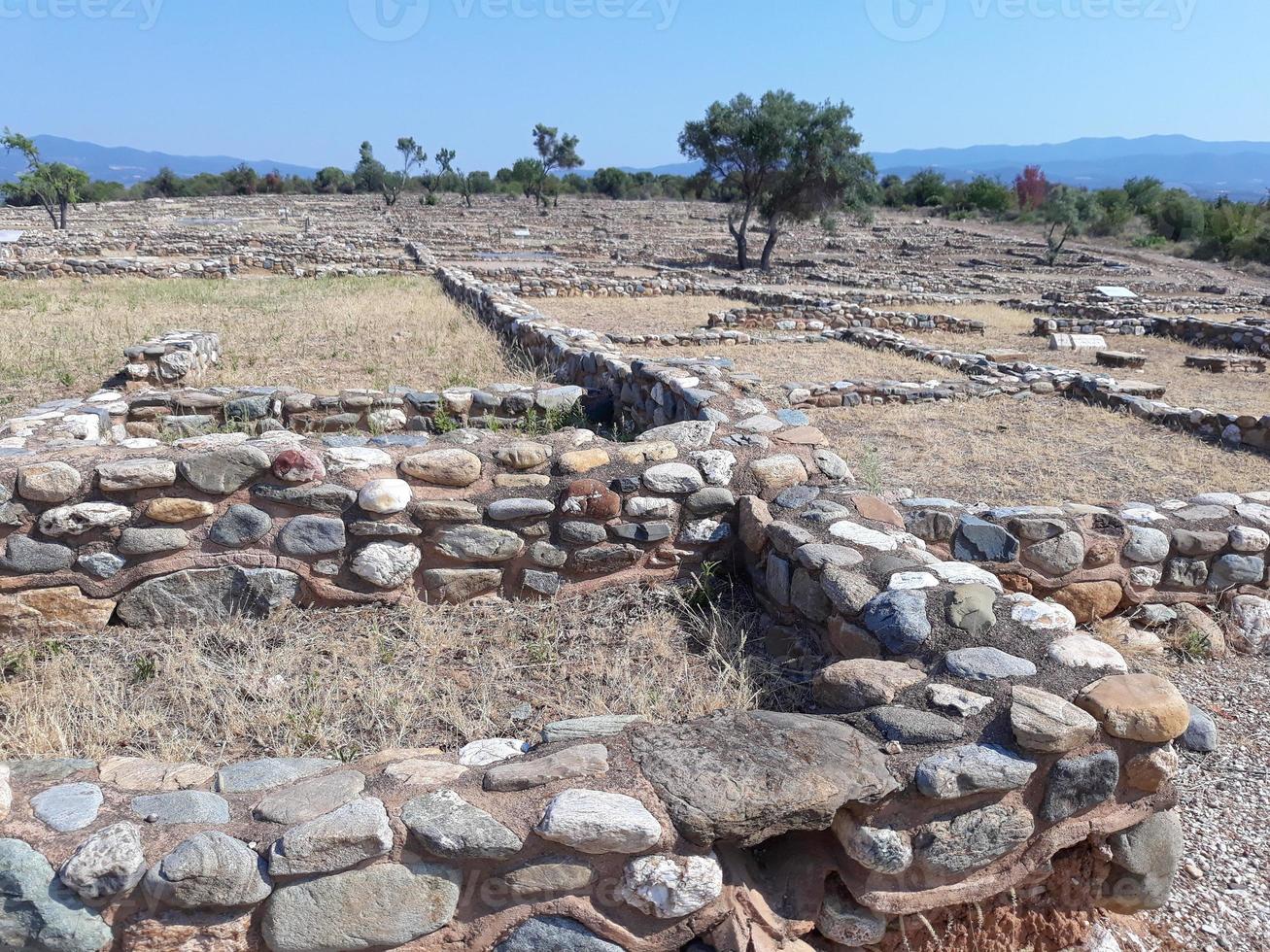 rovine di Olinto a Chalkidiki foto