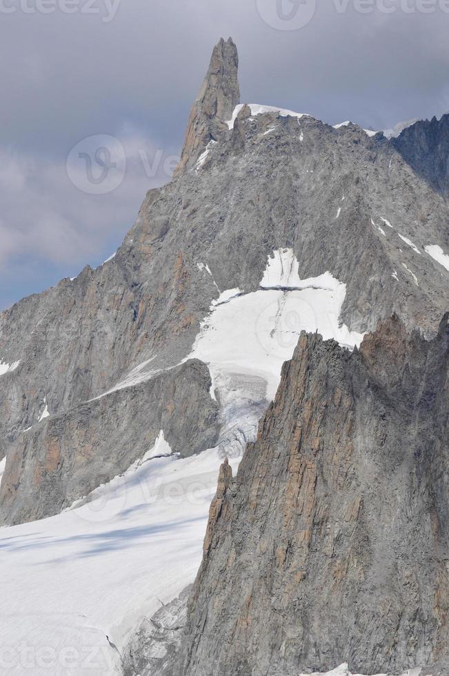 monte bianco in val d'aosta foto