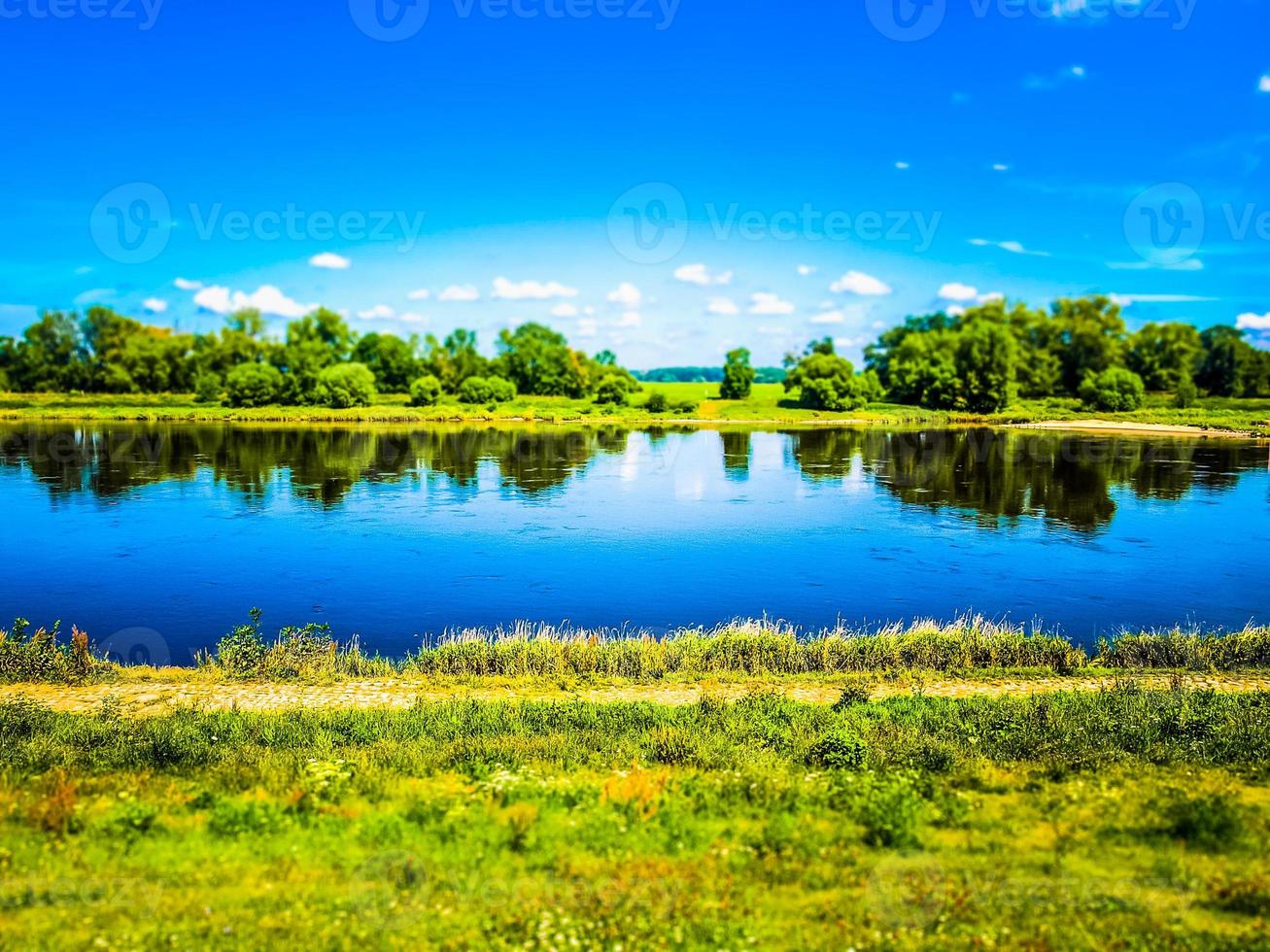 hdr fiume elba a dessau foto