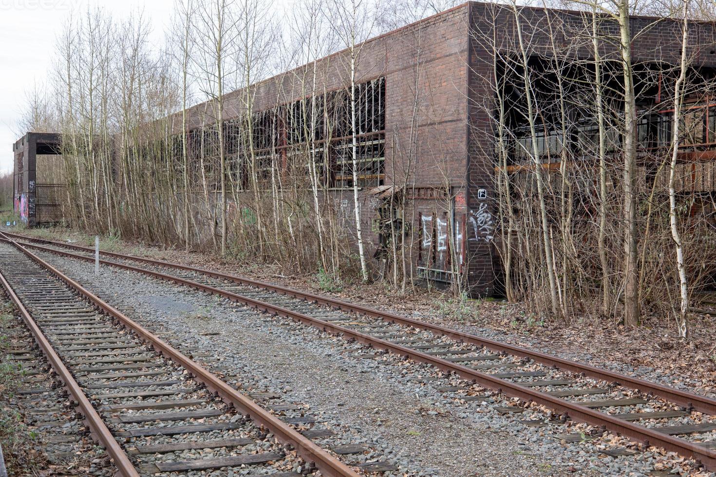 parte di un vecchio edificio industriale foto