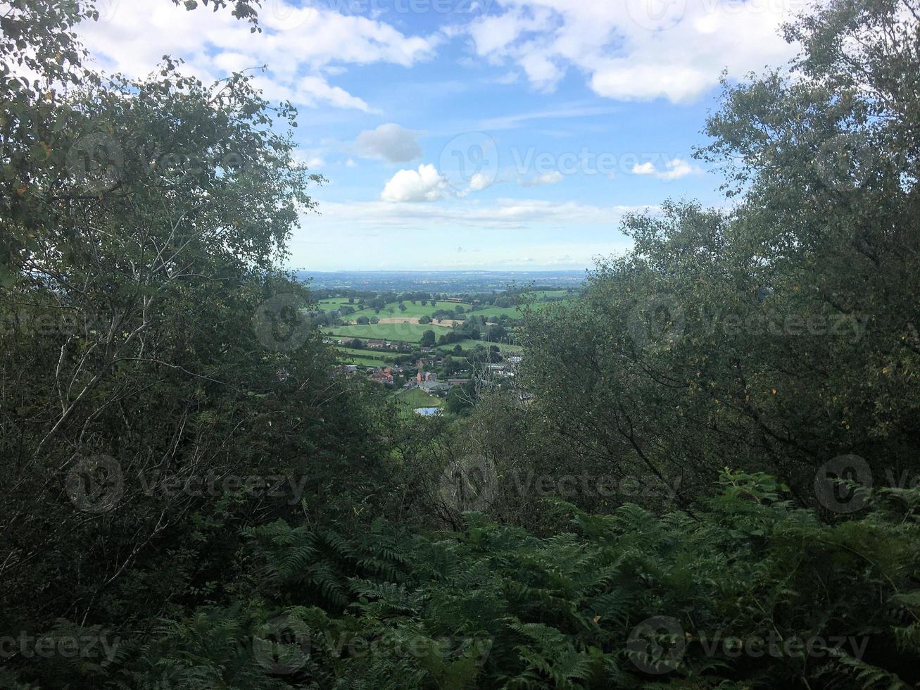 una vista delle colline di Bickerton nel cheshire foto