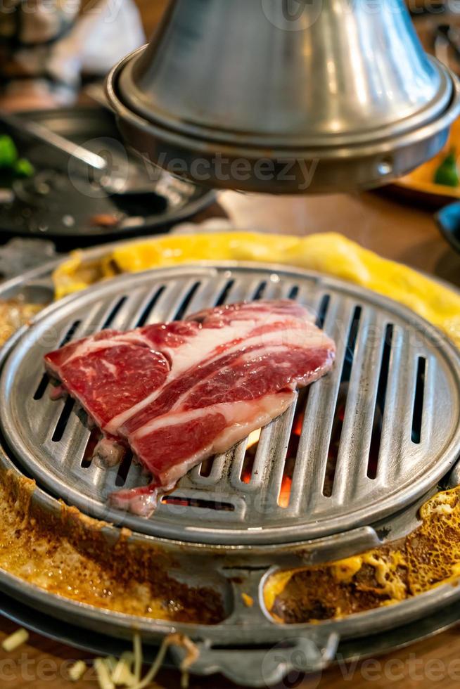 carne alla griglia in stile coreano o barbecue coreano foto