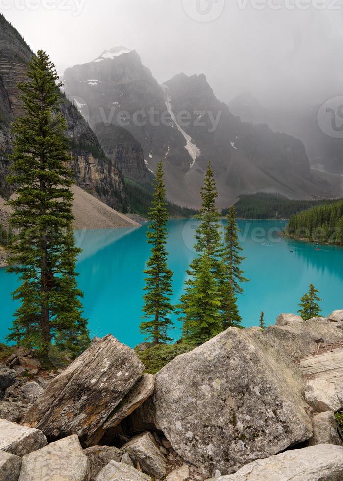 Moraine Lake, Parco Nazionale di Banff, Alberta, Canada foto