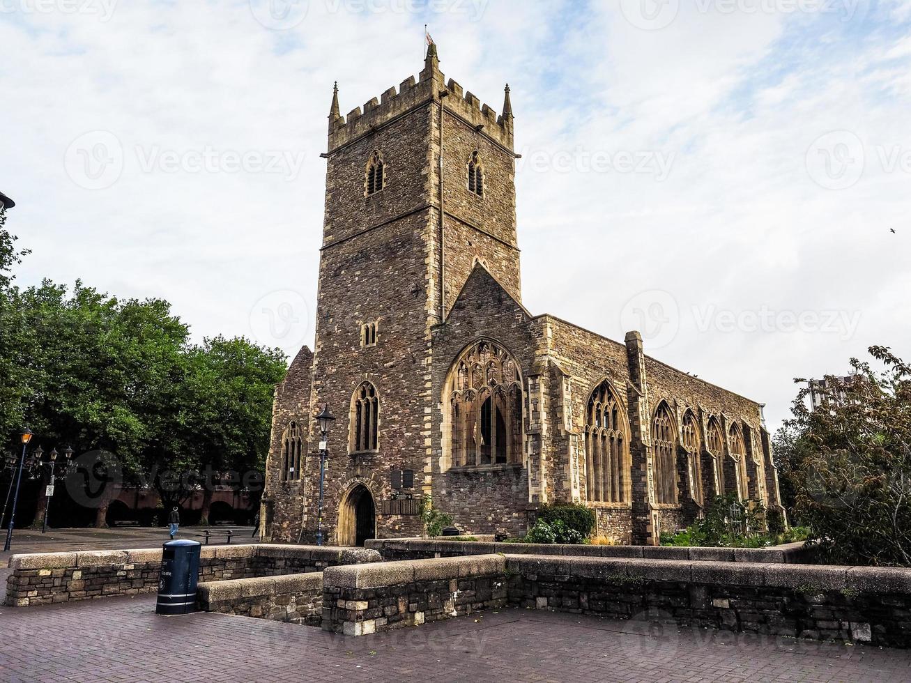 hdr chiesa di san pietro in rovina a bristol foto