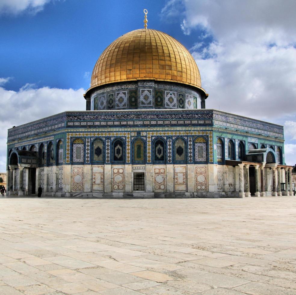 Gerusalemme in Israele nel maggio 2019. una vista della cupola della roccia foto