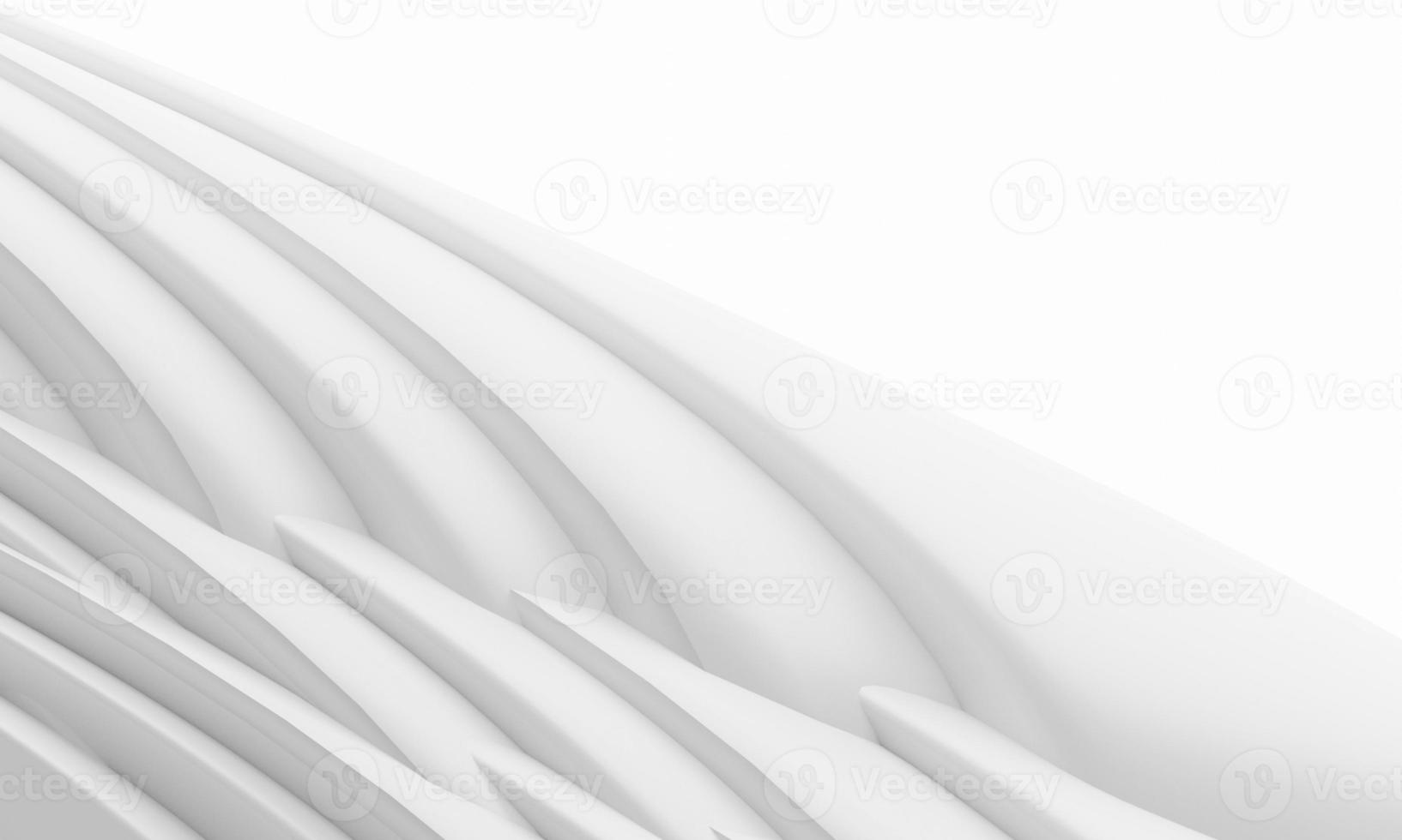sfondo bianco astratto rendering 3d foto