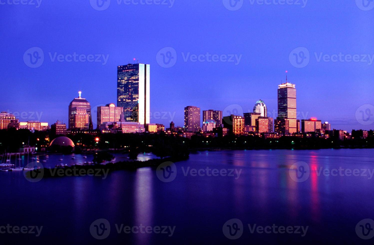 skyline di Boston foto