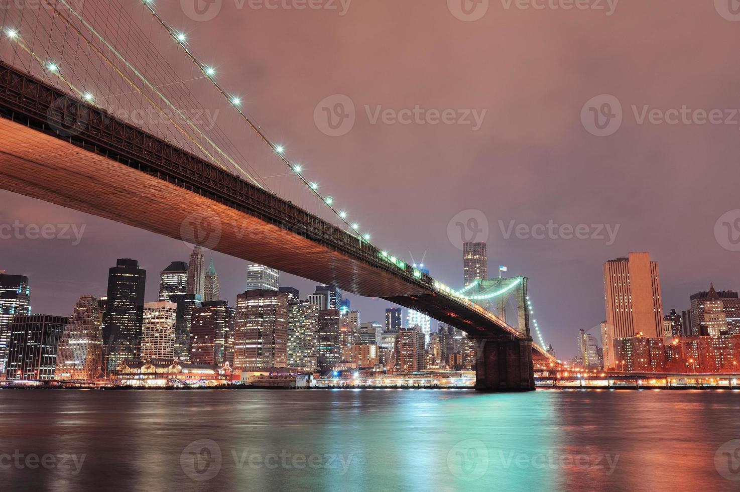 ponte di Brooklyn a New York City foto