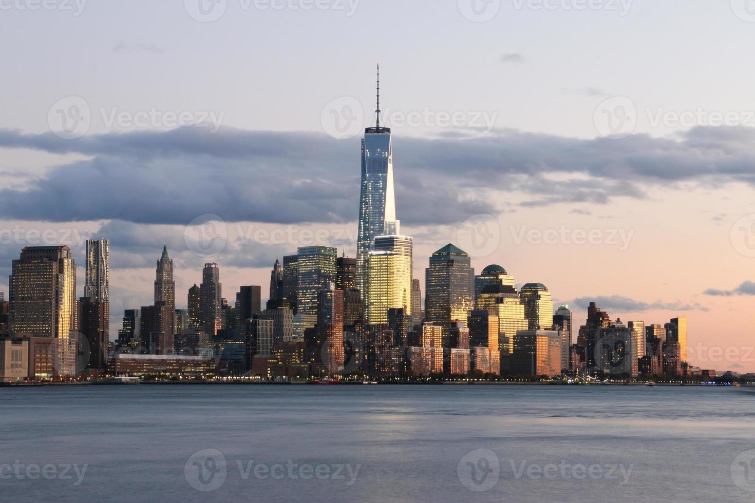 skyline del centro di manhattan - new york city foto