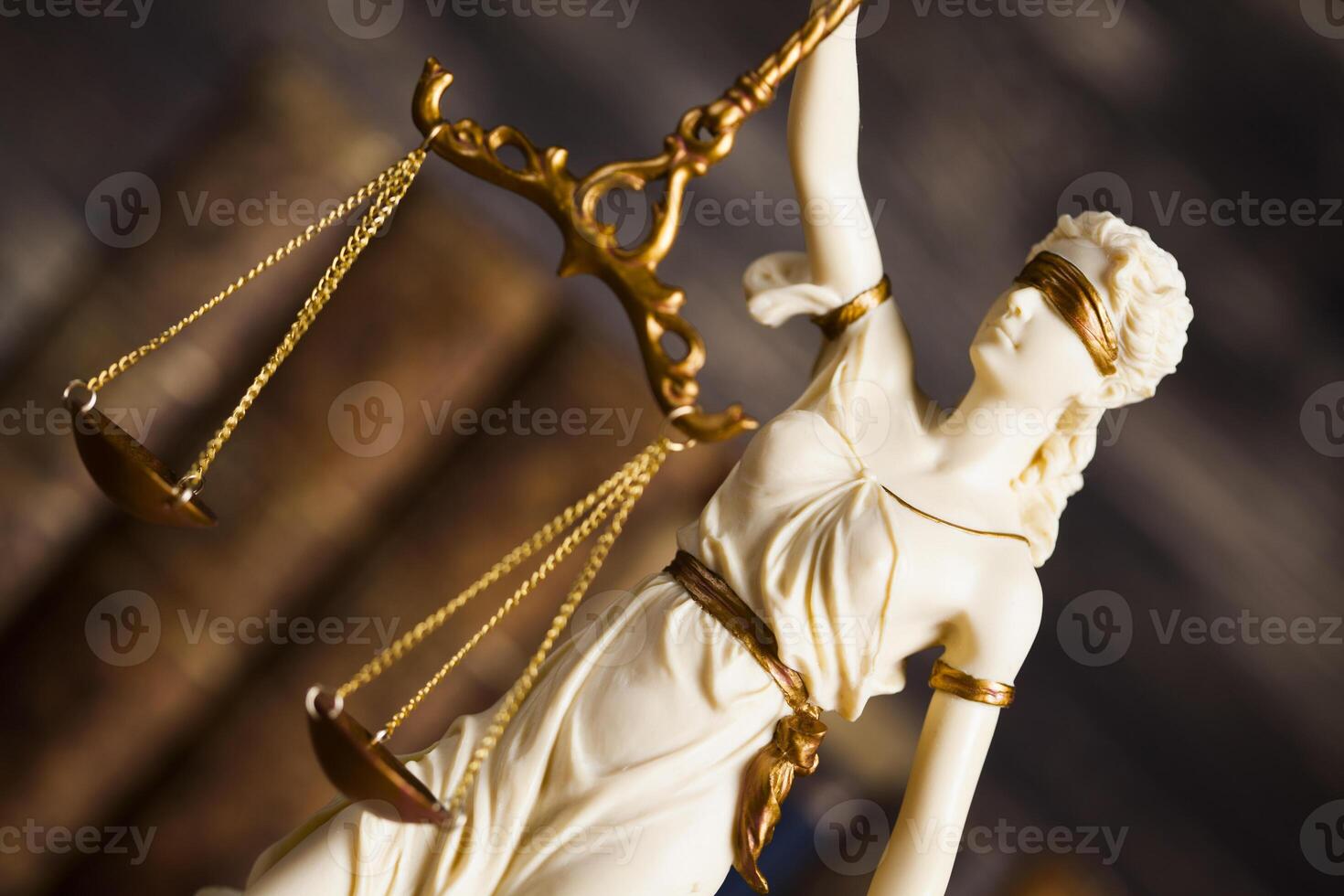 statua della signora giustizia, concetto di legge foto