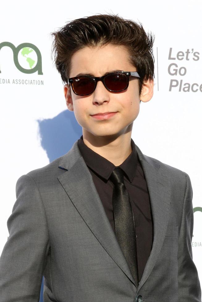 los angeles il 23 settembre, aidan gallagher al 27esimo premio dei media ambientali presso l'hangaer di barker il 23 settembre 2017 a santa monica, ca foto