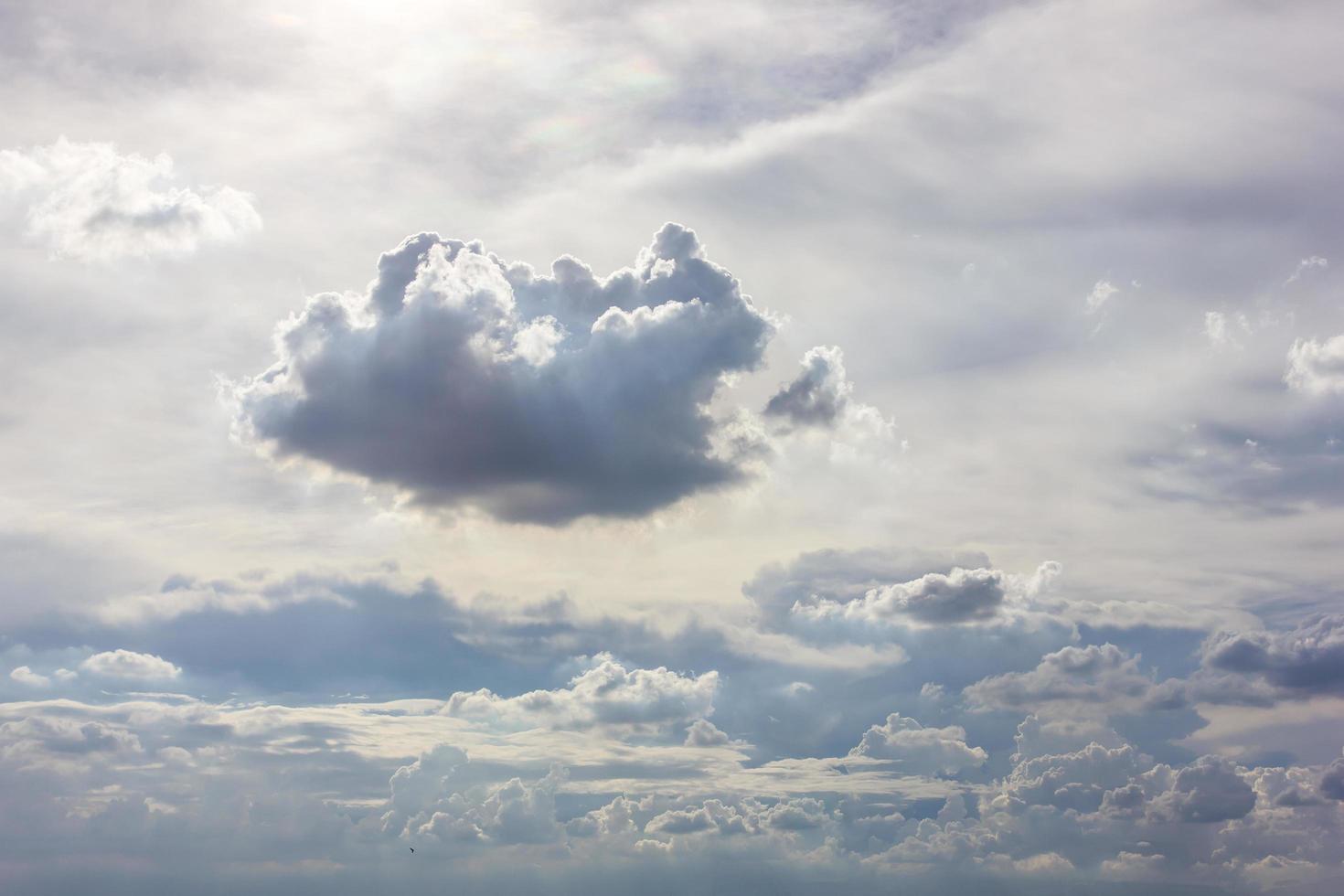 retroilluminazione nuvolosa astratta. foto