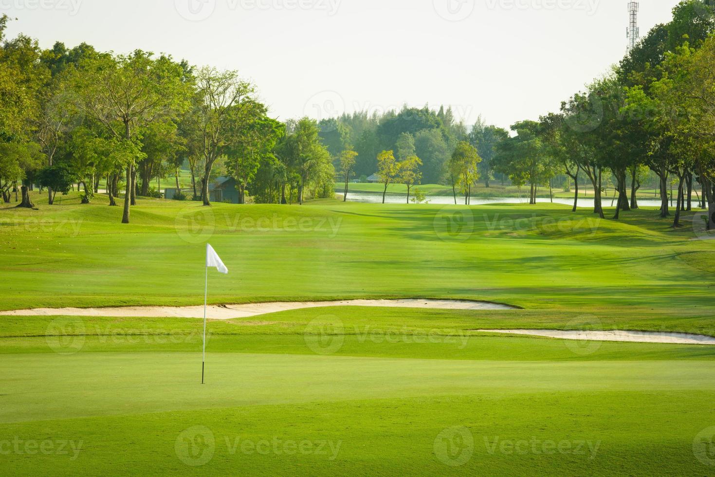 vista panoramica del campo da golf foto