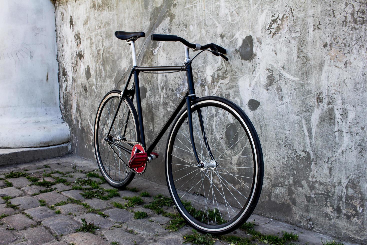 bicicletta vintage a velocità singola foto