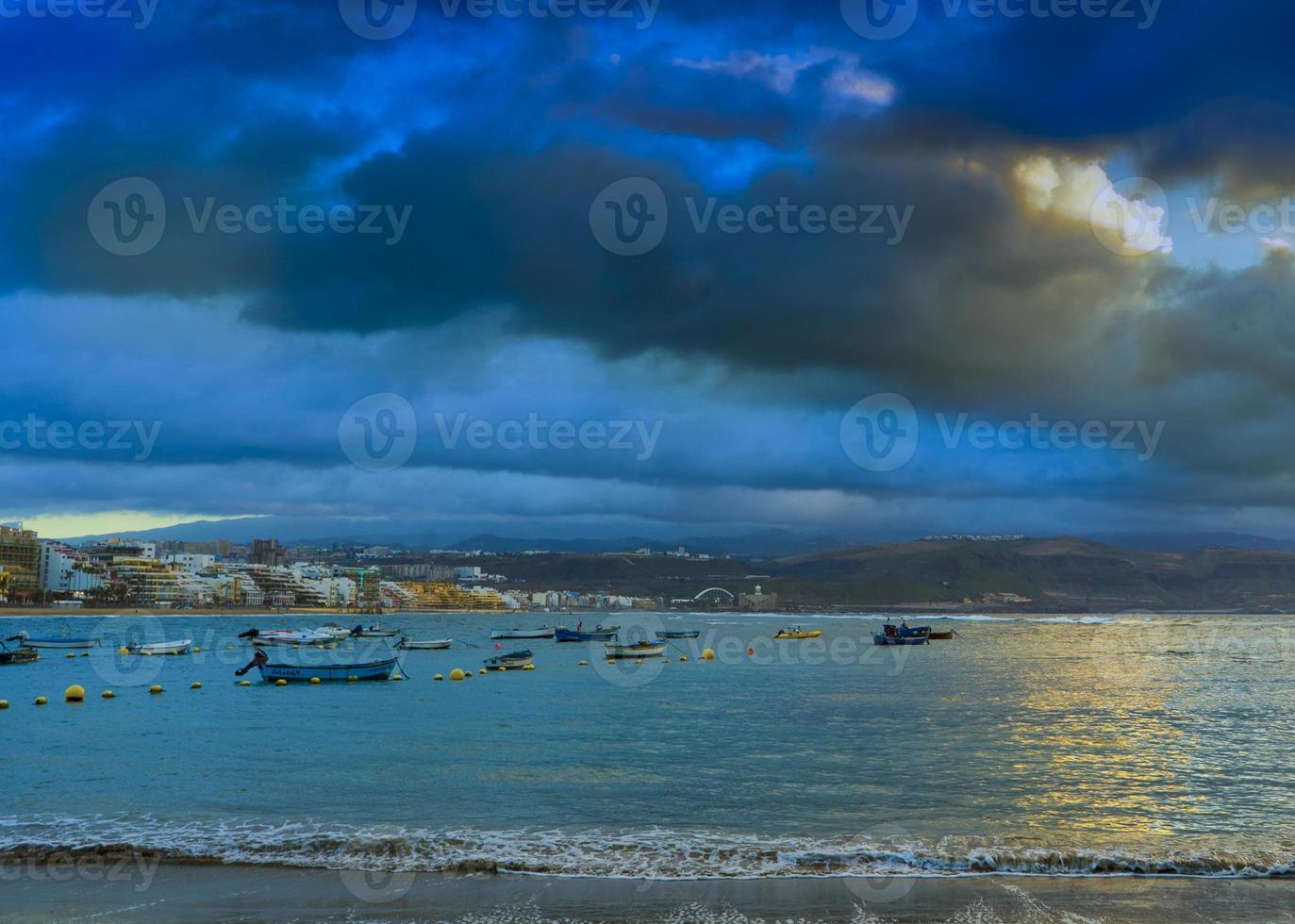 vista panoramica della città di las palmas foto