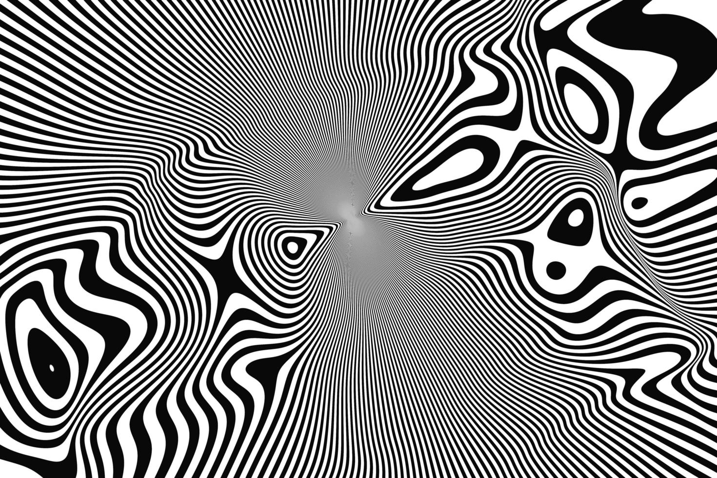 superficie della carta da parati ondulata a righe monocromatiche. disegno di sfondo del flusso di liquido in bianco e nero foto