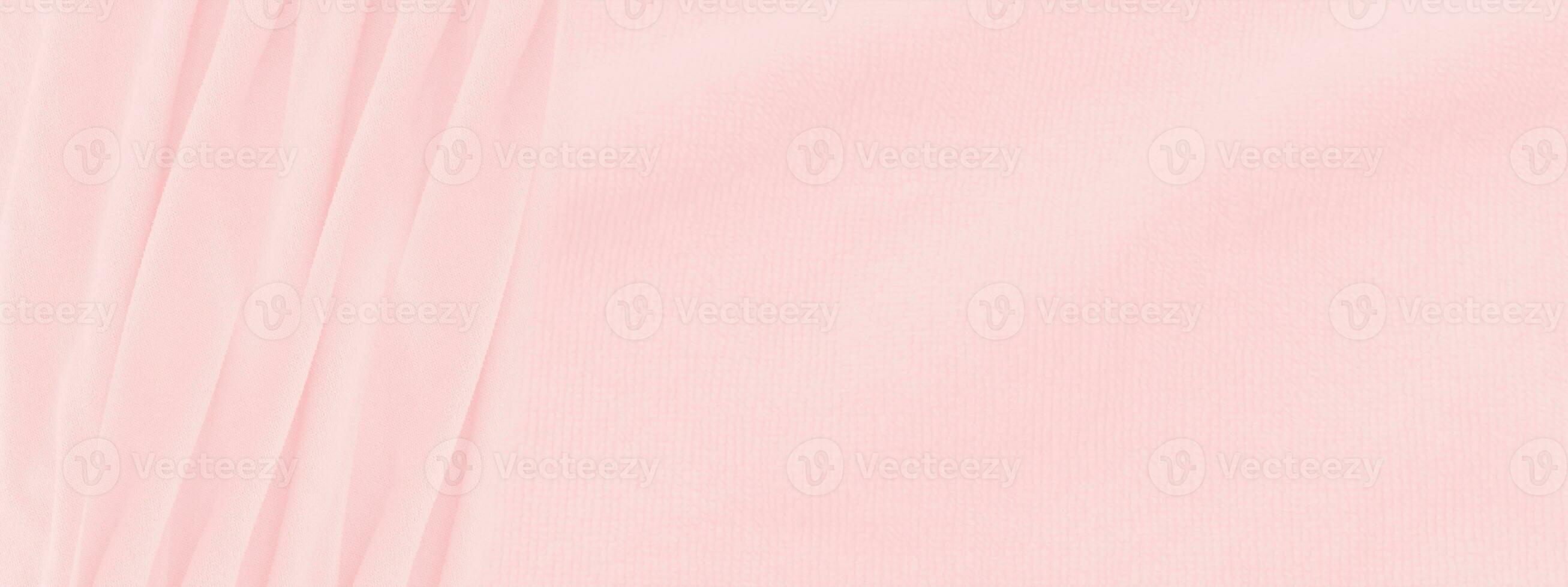 fondo rosa astratto di struttura del tessuto. immagine panoramica foto