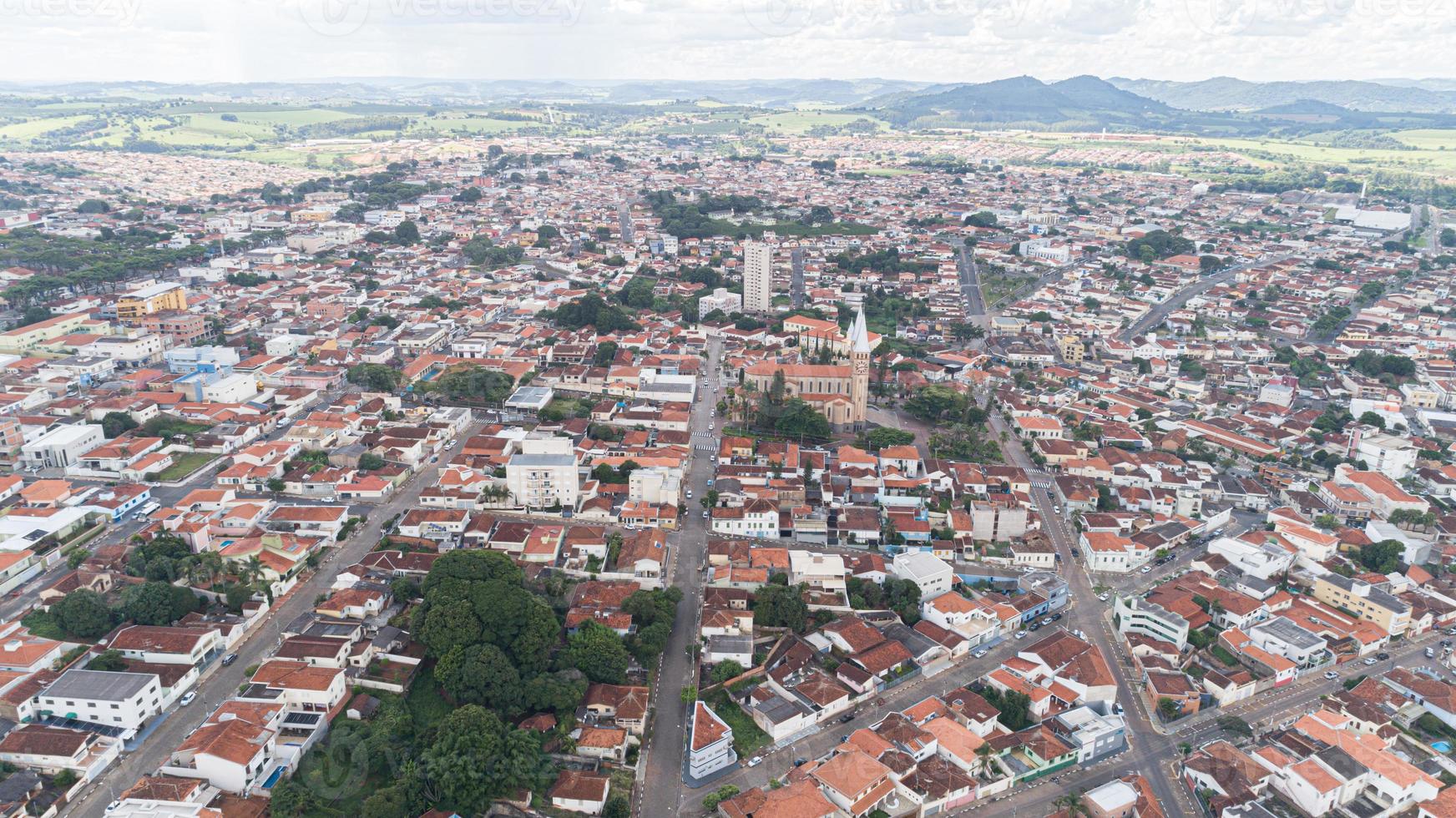 veduta aerea della città di Guaxupe foto