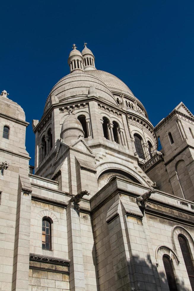 l'architettura esterna del sacre coeur, montmartre, parigi, francia foto