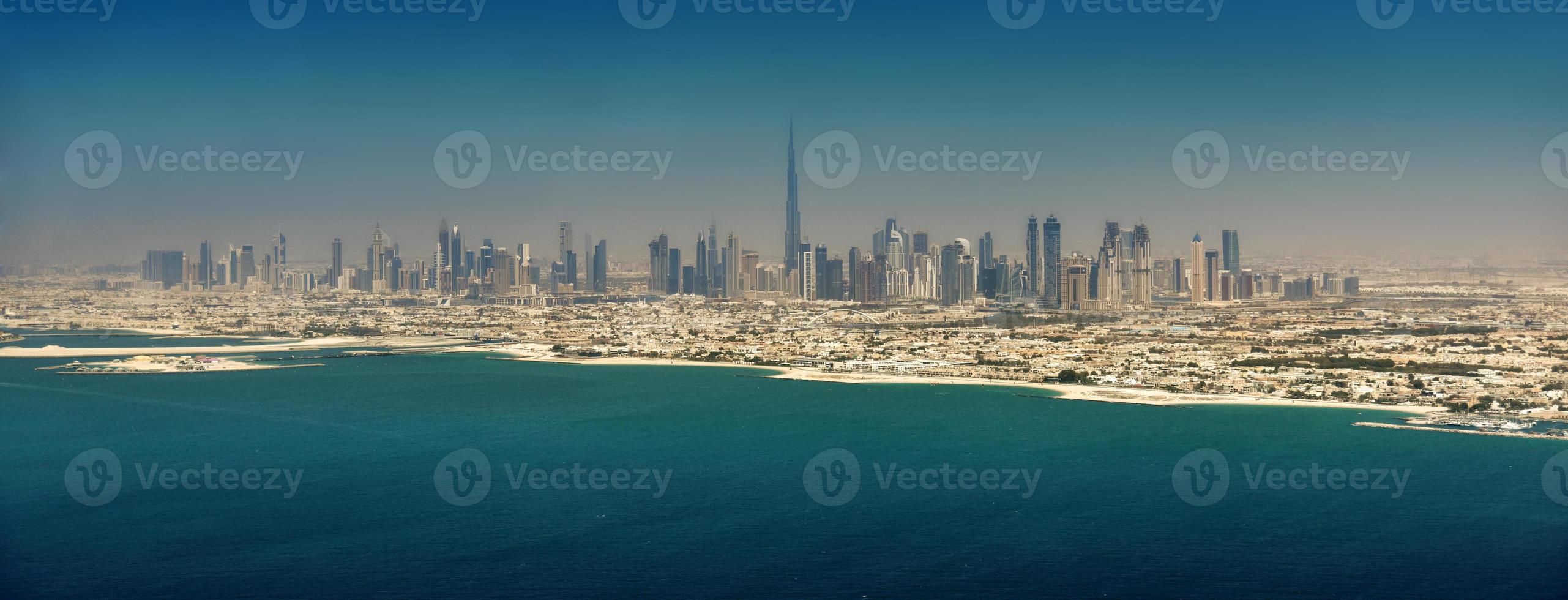 vista panoramica di dubai foto