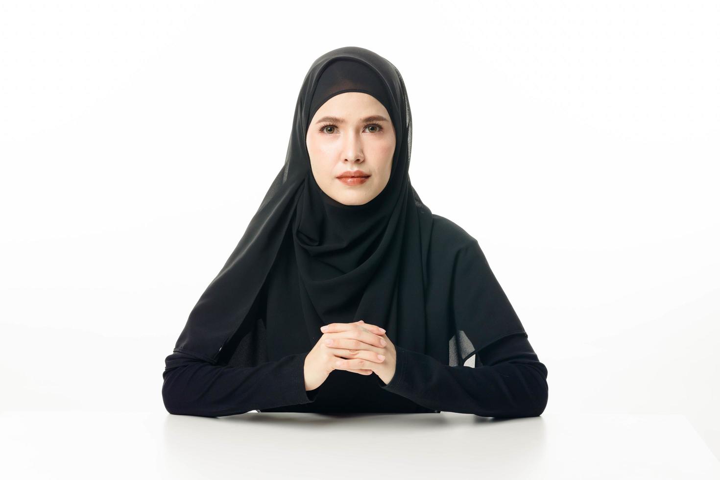 ritratto di modello donna islamica. foto