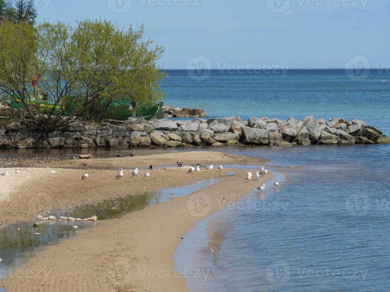 il mar baltico vicino a Danzica in polonia foto