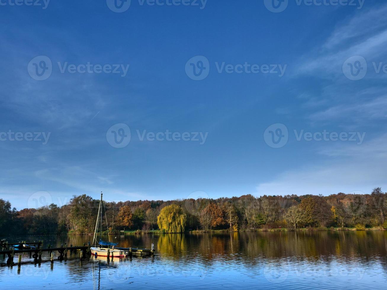 il piccolo fiume aa vicino a Borken foto