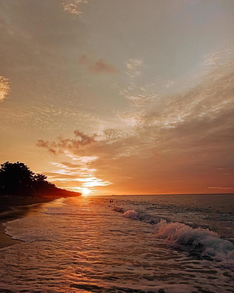 carta da parati tramonto vista spiaggia foto