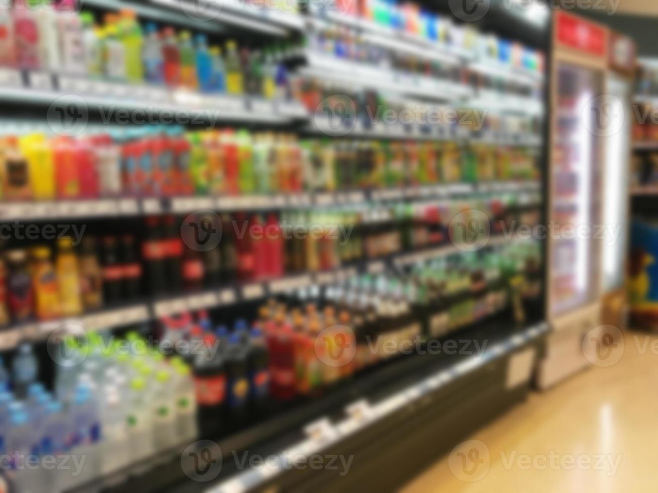sfondo sfocato interno supermercato foto